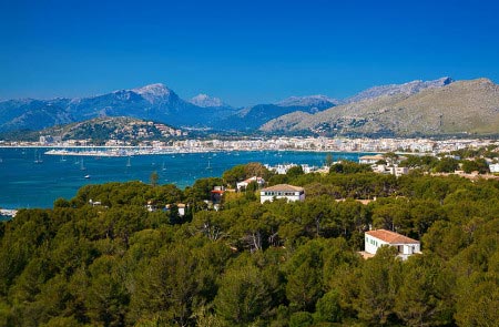 View of the bay of Pollença